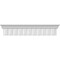 Ekena Millwork 69" Bottom Width x 73 3/4" Top Width x 9 3/8"H x 7/8"P Dentil Crosshead CRH09X69DE - alternate 1